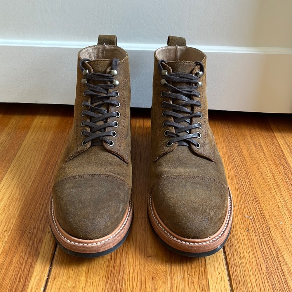 Taylor Stitch Moto Boot in Golden Brown
